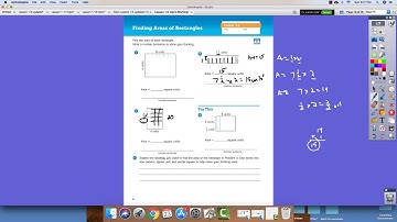 Area of rectangles with fractional side lengths Part 1