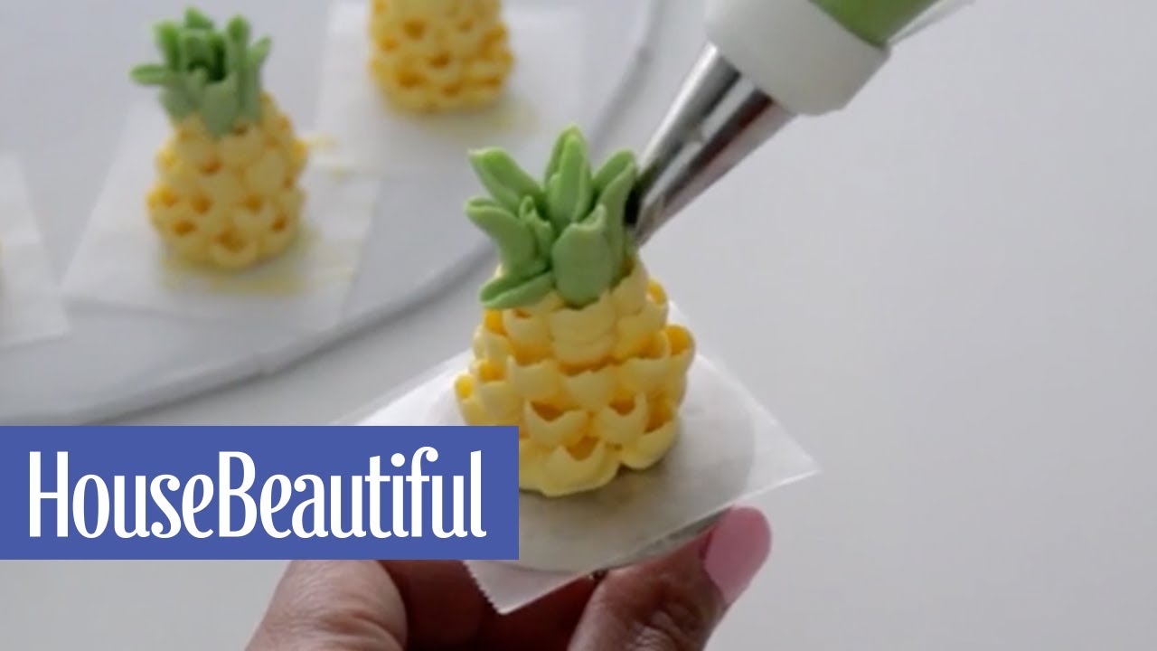 This is How You Make a Pineapple Using Buttercream | House Beautiful