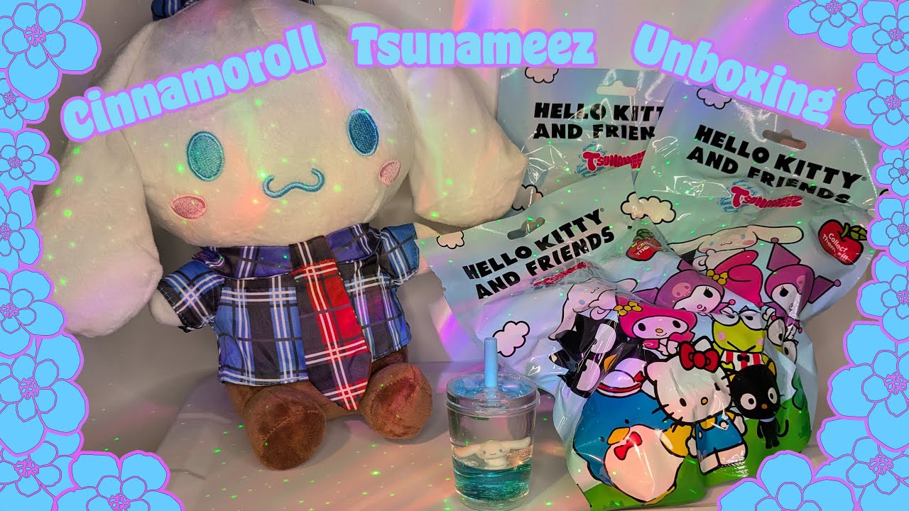 Cinnamoroll Tsunameez Unboxing 💙 Hello Kitty and Friends Mystery Keychains | Kuromi please!! 💜💀💗