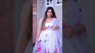 🌸 Beautiful Cotton Anarkali Suit Designs 👗 | Frock Suit With Dupatta #shorts