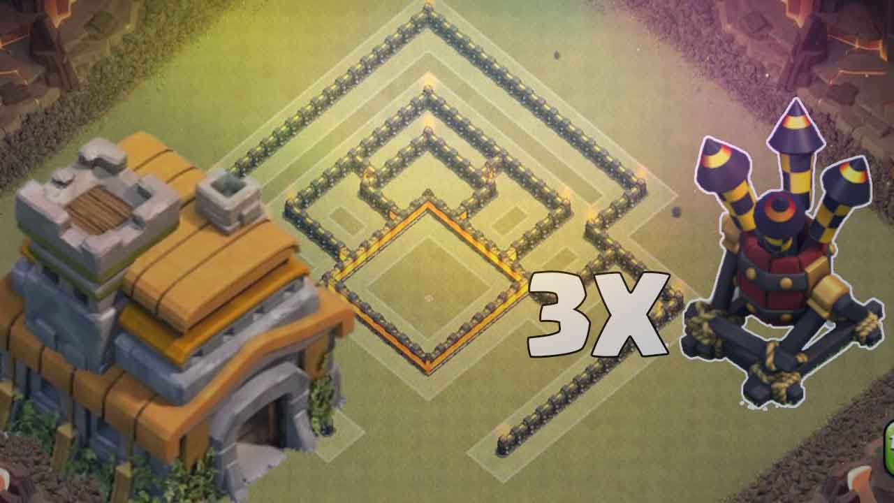 Melhor Layout De Guerra Cv 7 Com 3 Defesas Aerea New Three Air