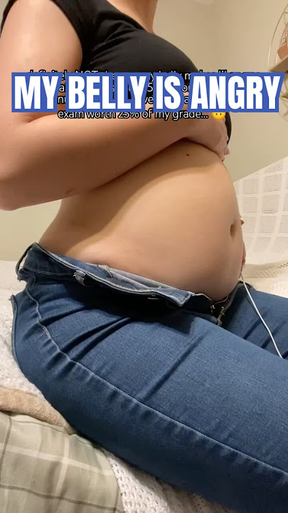 not the way my belly gets angry at me for overeating #shorts #foodbaby #mukbang #asmr #bloating