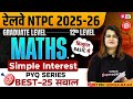 RRB NTPC Maths Classes 2025 | NTPC Maths Simple Interest Class-3 | RRB NTPC Maths by Gopika Mam