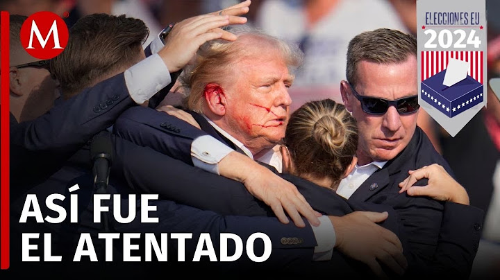 Captan momento del atentado contra Donald Trump