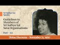 Part 01  guidelines to members of sri sathya sai seva organisations  november 21 1980