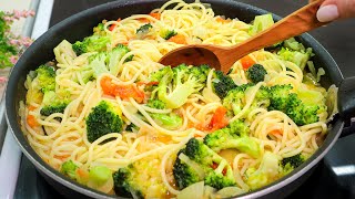 Ich mache diese cremige Pasta mit Brokkoli alle 3 Tage! Leckeres und sehr einfaches Abendessenrezept