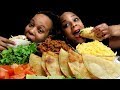 MEXICAN FOOD MUKBANG | CRUNCHY CHEESY TACOS