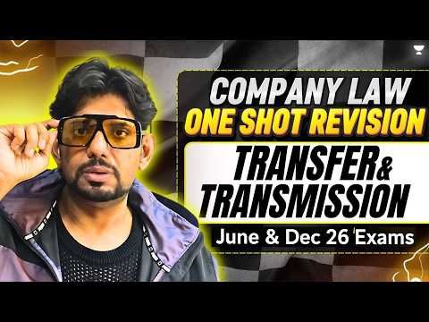 COMPANY LAW ONE SHOT REVISION | CS EXECUTIVE |June & Dec 26 Exams✨CS AMIT VOHRA UNACADEMY