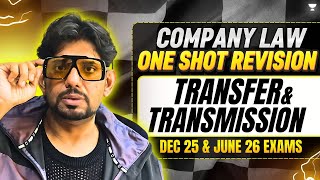 COMPANY LAW ONE SHOT REVISION |  CS EXECUTIVE DEC 25 &amp; JUNE 26 EXAMS✨CS AMIT VOHRA UNACADEMY