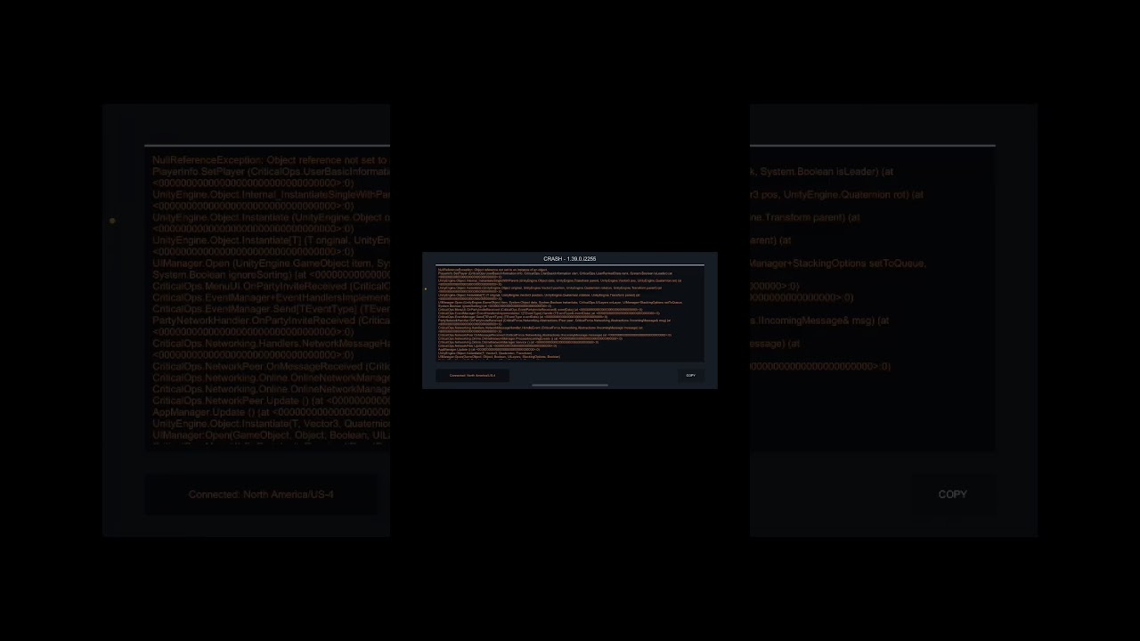 Critical ops please fix game would ya 