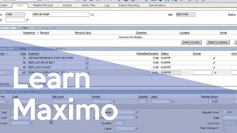 Maximo v. 7.5 Work Planning from Projetech