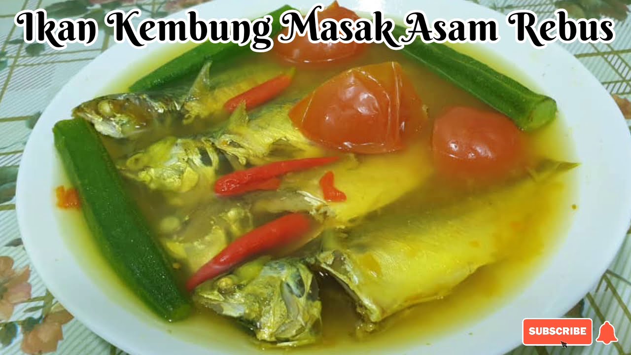 Masak resepi ikan rebus kembung asam Cara Betul