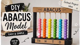 DIY Abacus model. Best for school project, easy &amp; simple | Aditi's Artverse 
