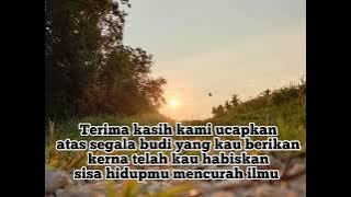 Surat Cinta Untuk Guru (Lagu perpisahan) - Versi Wanita cover by Ladyana 💗