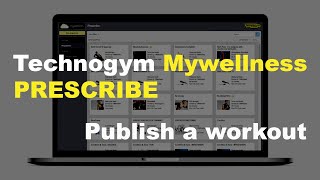 Technogym Mywellness Prescribe Tutorial - Publish workouts (Norwegian audio, English subtitles) screenshot 5