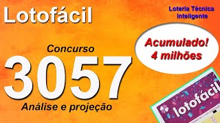 Análise E Projeção Para O Concurso 3057 Da Lotofácil