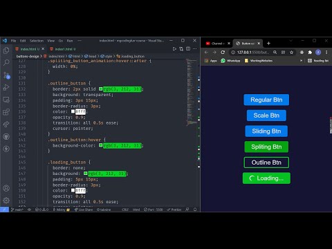 how to create buttons using CSS | HTML | Mg Coding Fun