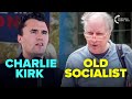 Charlie Kirk Convinces Old Socialist That Socialism SUCKS 👀