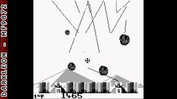 Game Boy - Arcade Classic No 1 - Missile Command © 1995 Nintendo - Gameplay