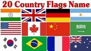 20 Country Flag Name in English
