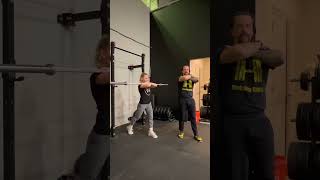 Barbell  Front Rack  Split Squat #shorts #youtubeshorts #splitsquat #frontrack #barbelltraining