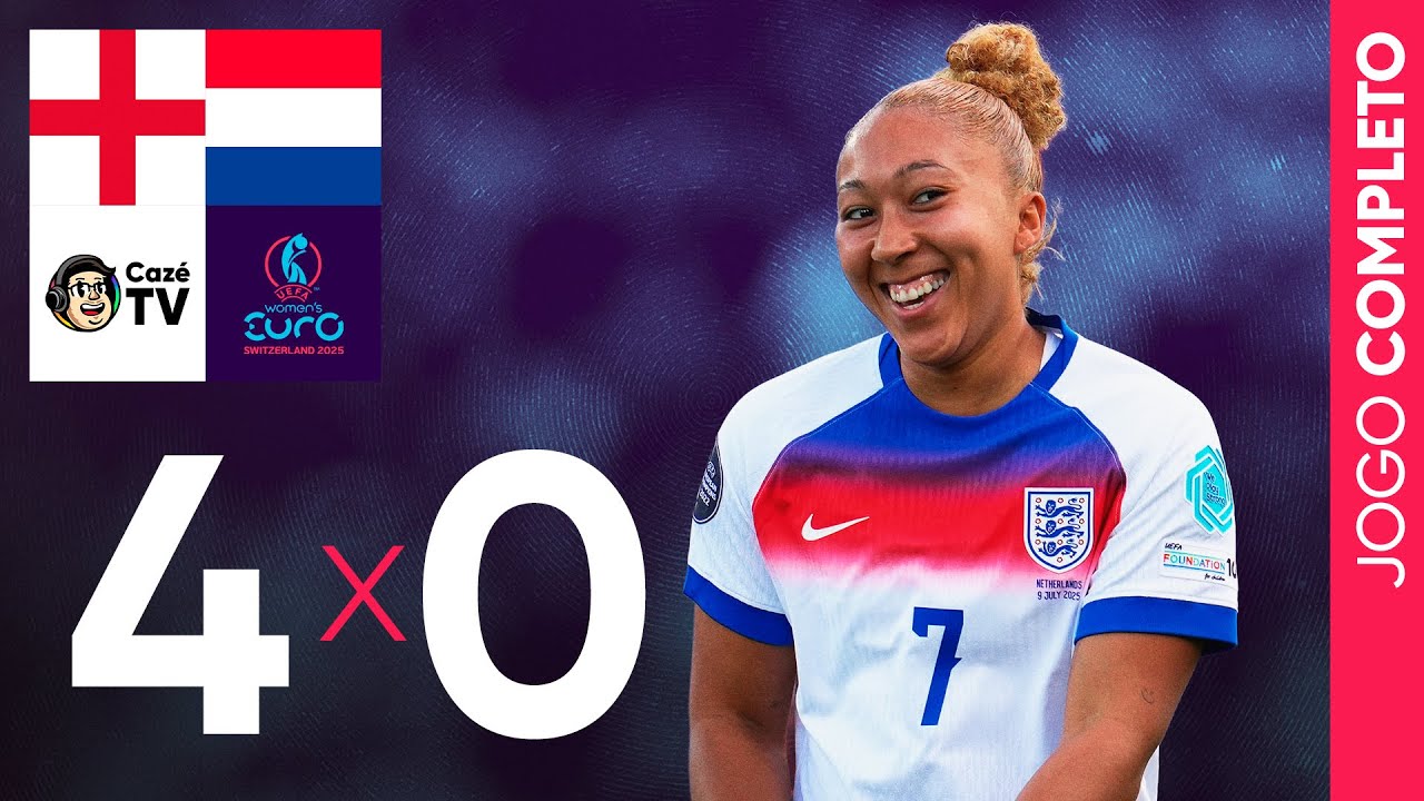 JOGO COMPLETO: INGLATERRA X HOLANDA | EUROCOPA FEMININA 2025 | 2ª ...