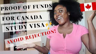 How to show PROOF OF FUNDS for Canada  Study Visa, Avoid Visa Rejection, Proof of funds Documents