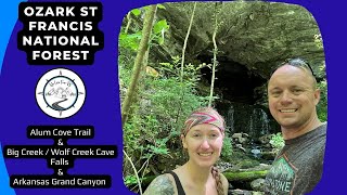 Ozarks Day 2 of 3: Alum Cove Trail, Big Creek / Wolf Creek Cave Falls, & Arkansas Grand Canyon. by We Live Free RV 136 views 10 months ago 20 minutes