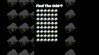 Find The Odd Emoji Challenge Part:78 #mindgames #fungame #emojigame #shortsviral #shortsvideo