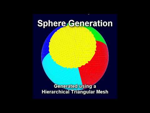 OpenGL Sphere Generation using a Hierarchical Triangular Mesh