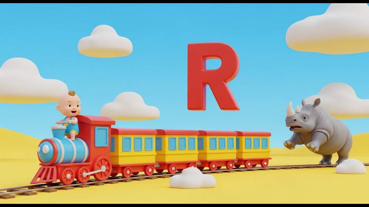 Canción del Tren ABC 🚂🔤🎵 – Canción Infantil 3D | Nursery Rhymes y Baby ...