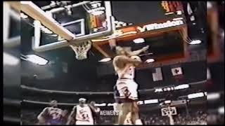 Patrick Ewing Dunks on Pippen