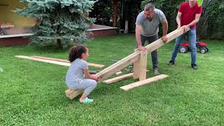 Çocuklar İçi̇n Ahşap Tahterevalli̇ Yapimi Kendi̇n Yap