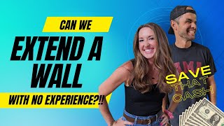 "You Won't Believe How Easy It Is To Extend a Wall & Hang Drywall By Yourself! 😲"