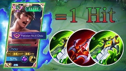 Chou One Hit Build For 2023 | Top Global 1 Chou Best Build #mlbb #topchou
