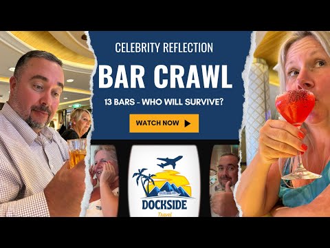 Video: Celebrity Reflection Cruise Ship Lounge at Bar