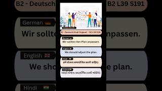 Deutsch Hindi Gujarati 🇩🇪🇮🇳 B2 L39S191 | Deutsch Lernen | Easy German | Indian Language #shorts