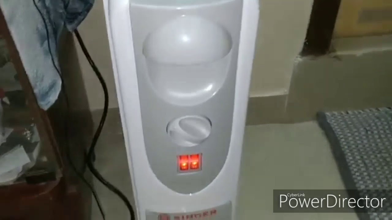 Singer OFR 11 FINS 2900 Watts Oil Filled Radiator Room Heater unboxing and  review - YouTube