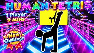 CAN YOU MAKE EVERY MOVE IN 9 MINS? |😱 Human Tetris | 1 Player | Immersive Interactive New Challenge screenshot 5