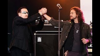 U2 Pearl Jam ‘Rockin’ in the Free World’ Make Poverty History concert 2016  - Melbourne, Australia