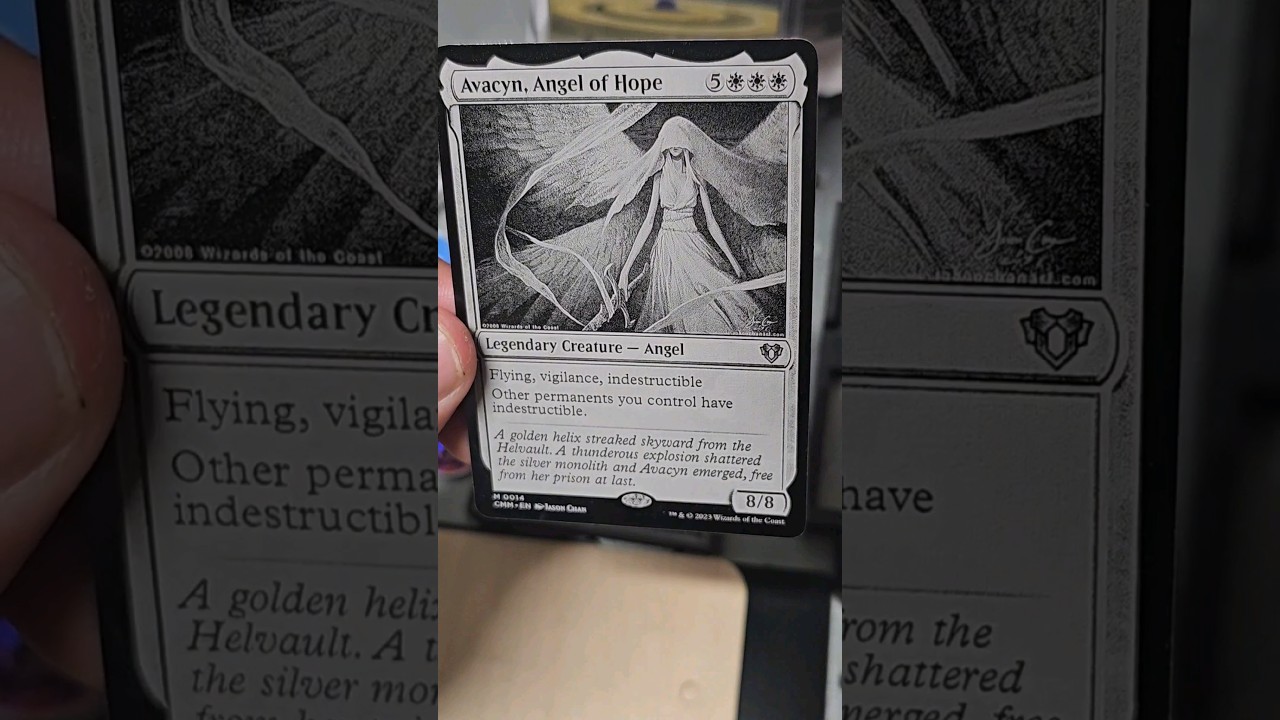 Avacyn, Angel of Hope w/ Twilight Shepard's art Metal MTG Proxy 