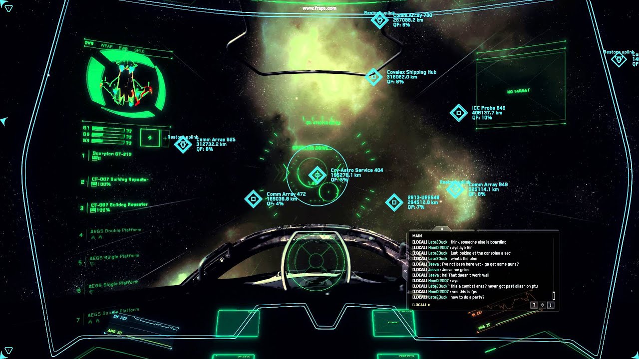 Star Citizen - Entering Quantum Travel from cruise mode - bug - YouTube