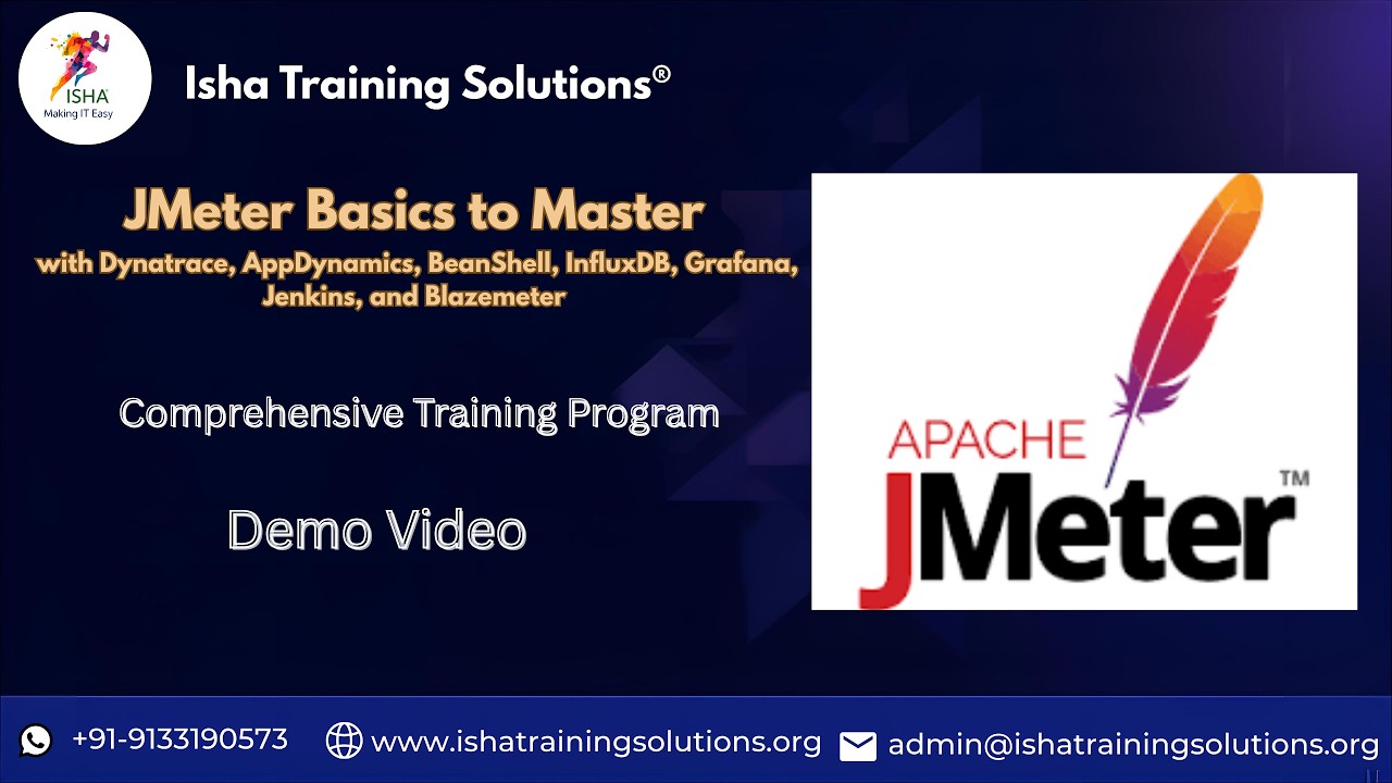 JMeter Basics to Master Demo video on 17th March 2026. Call/WhatsApp us ...