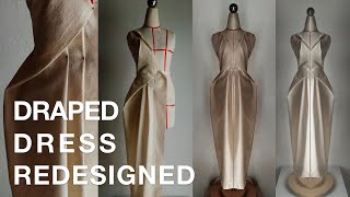Re designing draped dress
