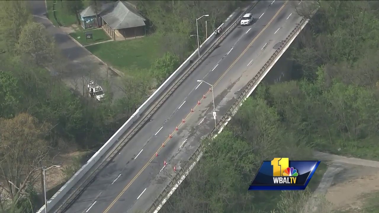 SkyTeam 11 video shows Harford Road bridge closed - YouTube