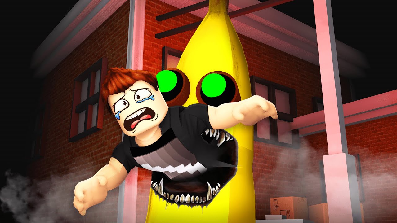 ZŁY BANAN ŁAPIE MNIE i ZJADA W CAŁOŚCI w ROBLOX! 😭 (Banana Eats)