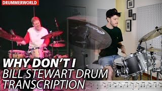 Bill Stewart Why Don't I Drum Transcription played by Fabio De Angelis