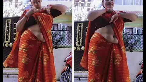 deep navel mature Nepali Aunty Erotic dance video