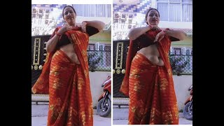 deep navel mature Nepali Aunty Erotic dance video screenshot 3