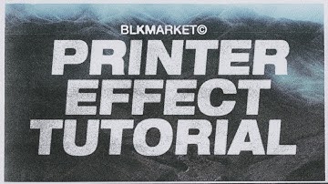 PHOTOSHOP PRINTED EFFECT TUTORIAL